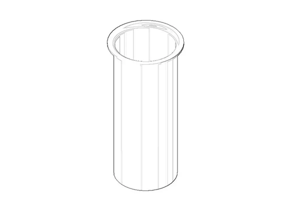 DORNBRACHT Rohr für Geruchverschluss ERSATZTEILE 092823011 D. 38,5 x 80 mm Messing gebürstet (23kt Gold), 092823011-28 Galeriebild 1